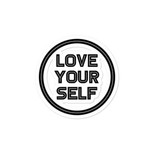 Love Your Self - Black - Bubble-free sticker