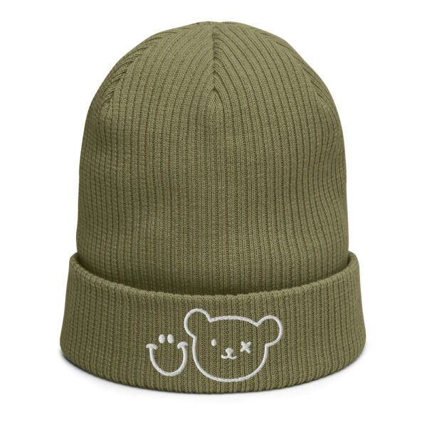 Logo Beanie - Organic ribbed beanie - Grin And Bear - Image 5