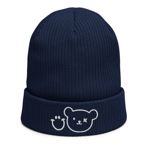 Logo Beanie - Organic ribbed beanie - Grin And Bear - Image 4