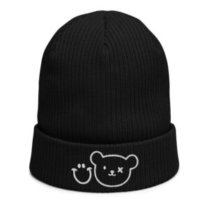 Logo Beanie - Organic ribbed beanie - Grin And Bear