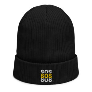 Logo - Organic ribbed beanie - Save Our Scene UK