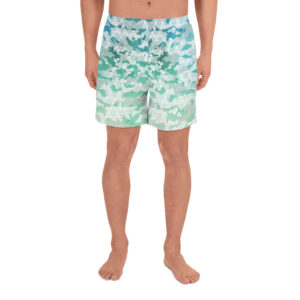 Blue / Green Men's Long Shorts - Galaxy Camo - Desired State