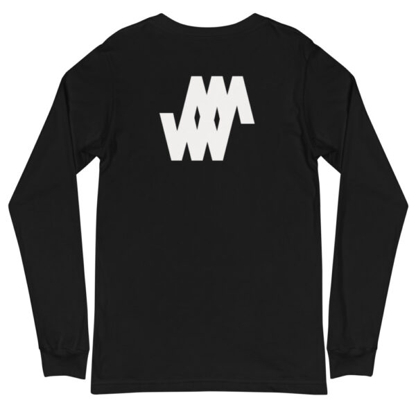 Pink Logo / Black Unisex Long Sleeve Tee - Weighty Ways - Image 3
